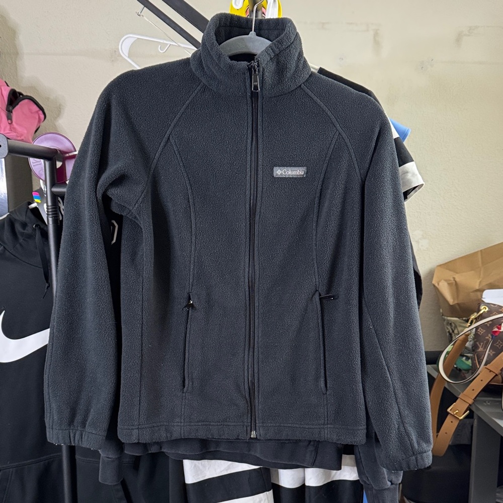 Columbia Charcoal Full-Zip Fleece Jacket